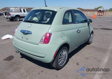 2012 Fiat 500 Pop z USA, uszkodzony, nr VIN 3C3CFFAR9CT381192